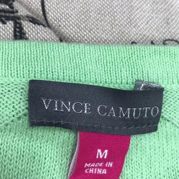 🔥HP🔥 Vince Camuto Floating Fringe Dot V-Neck Sweater - Picture 8 of 9